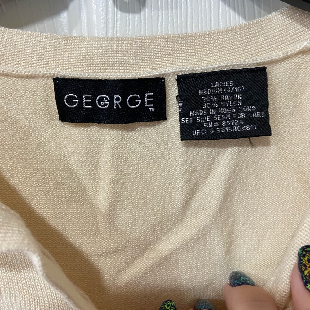 Cream Button-Up Sweater - Picture 3 of 3